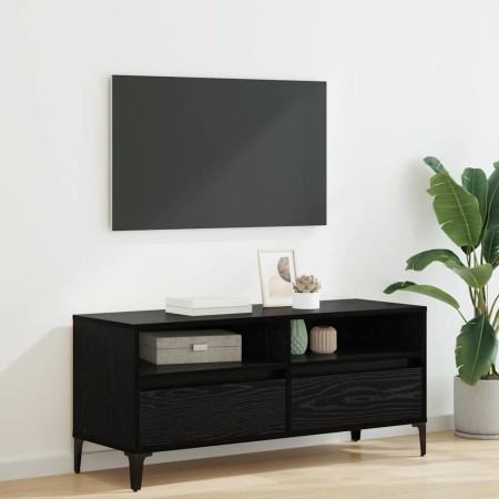 Gabinete de TV con cajón Roble Negro 100 x 34,5 x 44,5 cm en Muebles TV | Comprar online en Foru.es