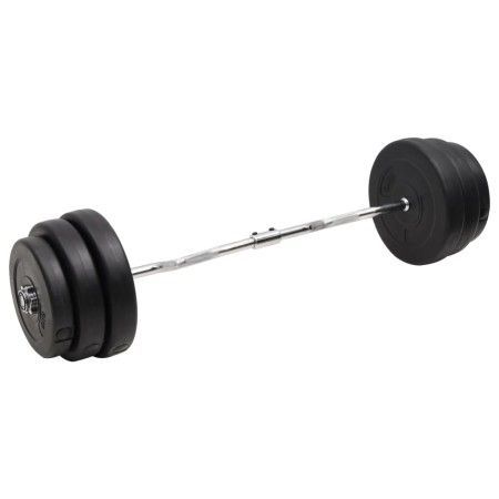 Mancuerna curl con discos 90 kg de vidaXL, Peso libre - Ref: Foro24-3145023, Precio: 225,39 €, Descuento: %