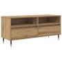 Gabinete de TV con cajón Roble artesanal 100 x 34,5 x 44,5 cm en Muebles TV | Comprar online en Foru.es