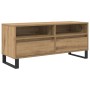 Gabinete de TV con cajón Roble artesanal 100 x 34,5 x 44,5 cm en Muebles TV | Comprar online en Foru.es