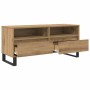 Gabinete de TV con cajón Roble artesanal 100 x 34,5 x 44,5 cm en Muebles TV | Comprar online en Foru.es
