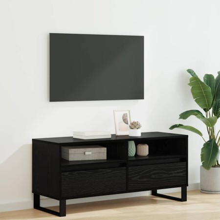 Gabinete de TV con cajón Roble Negro 100 x 34,5 x 44,5 cm en Muebles TV | Comprar online en Foru.es