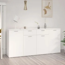 Engineered wood black sideboard 160x36x75 cm by vidaXL, Sideboards - Ref: Foro24-3074927, Price: 170,80 €, Discount: %