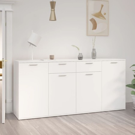 Aparador de madera de ingeniería negro 160x36x75 cm de vidaXL, Aparadores - Ref: Foro24-3074927, Precio: 177,49 €, Descuento: %