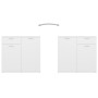 Aparador de madera de ingeniería negro 160x36x75 cm de vidaXL, Aparadores - Ref: Foro24-3074927, Precio: 177,49 €, Descuento: %