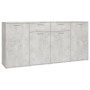 Aparador de madera de ingeniería gris 160x36x75 cm de vidaXL, Aparadores - Ref: Foro24-3074931, Precio: 179,44 €, Descuento: %