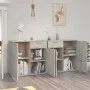 Aparador de madera de ingeniería gris 160x36x75 cm de vidaXL, Aparadores - Ref: Foro24-3074931, Precio: 174,24 €, Descuento: %
