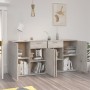Aparador de madera de ingeniería gris 160x36x75 cm de vidaXL, Aparadores - Ref: Foro24-3074931, Precio: 179,44 €, Descuento: %