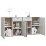 Aparador de madera de ingeniería gris 160x36x75 cm de vidaXL, Aparadores - Ref: Foro24-3074931, Precio: 179,44 €, Descuento: %