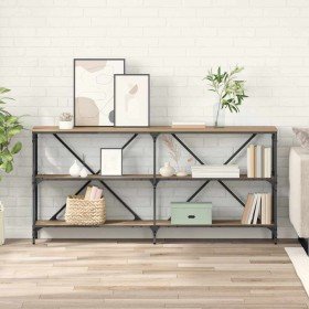 Mesa Consola con estante Roble artesanal 160 x 30 x 75 cm en Mesas auxiliares | Comprar online en Foru.es