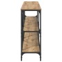 Mesa Consola con estante Roble artesanal 160 x 30 x 75 cm en Mesas auxiliares | Comprar online en Foru.es