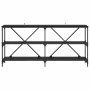 Mesa Consola Roble Negro 160 x 30 x 75 cm Madera de ingeniería en Mesas auxiliares | Comprar online en Foru.es