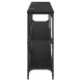 Mesa Consola Roble Negro 160 x 30 x 75 cm Madera de ingeniería en Mesas auxiliares | Comprar online en Foru.es