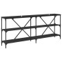 Mesa Consola Roble Negro 180 x 30 x 75 cm Madera contrachapada en Mesas auxiliares | Comprar online en Foru.es