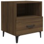 Mesita de noche 2 uds madera contrachapada color roble marrón de vidaXL, Mesitas de noche - Ref: Foro24-817308, Precio: 72,76...