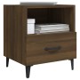 Mesita de noche 2 uds madera contrachapada color roble marrón de vidaXL, Mesitas de noche - Ref: Foro24-817308, Precio: 72,76...