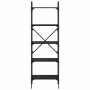 Estantería Roble Negro 56 x 32 x 174 cm Madera contrachapada en Librerías y estanterías | Comprar online en Foru.es