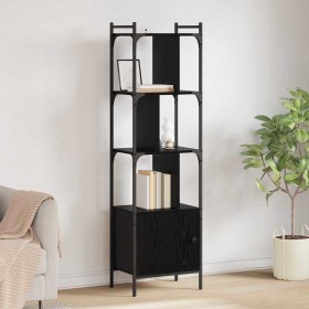 Estantería Roble Negro 44,5 x 30 x 154,5 cm en Librerías y estanterías | Comprar online en Foru.es