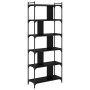 Estantería Roble negro 76 x 32 x 192 cm Madera contrachapada en Librerías y estanterías | Comprar online en Foru.es