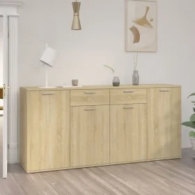 Sonoma Oak Engineered Wood Sideboard 160x36x75 cm by vidaXL, Sideboards - Ref: Foro24-3074930, Price: 158,46 €, Discount: %