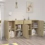 Aparador de madera de ingeniería roble Sonoma 160x36x75 cm de vidaXL, Aparadores - Ref: Foro24-3074930, Precio: 158,46 €, Des...