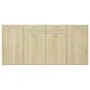 Sonoma Oak Engineered Wood Sideboard 160x36x75 cm by vidaXL, Sideboards - Ref: Foro24-3074930, Price: 158,46 €, Discount: %