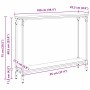 Mesa Consola con estante Roble artesanal 101 x 23 x 15,5 cm en Mesas auxiliares | Comprar online en Foru.es