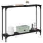 Mesa Consola con estante Roble Negro 102 x 23 x 15,5 cm en Mesas auxiliares | Comprar online en Foru.es