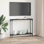 Mesa Consola con estante Roble Negro 102 x 23 x 15,5 cm en Mesas auxiliares | Comprar online en Foru.es