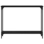 Mesa Consola con estante Roble Negro 102 x 23 x 15,5 cm en Mesas auxiliares | Comprar online en Foru.es