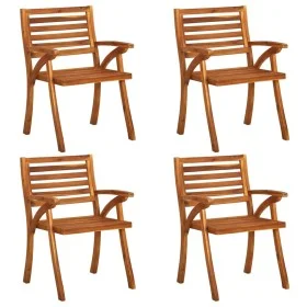 Sillas de jardín 4 unidades madera maciza de acacia de vidaXL, Sillas de jardín - Ref: Foro24-3075171, Precio: 354,66 €, Desc...