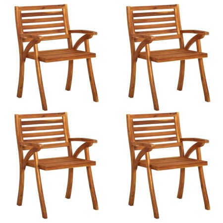 Sillas de jardín 4 unidades madera maciza de acacia de vidaXL, Sillas de jardín - Ref: Foro24-3075171, Precio: 484,16 €, Desc...