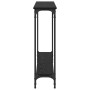 Mesa Consola con estante Roble Negro 102 x 23 x 15,5 cm en Mesas auxiliares | Comprar online en Foru.es