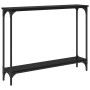 Mesa Consola con estante Roble Negro 102 x 23 x 15,5 cm en Mesas auxiliares | Comprar online en Foru.es