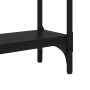 Mesa Consola con estante Roble Negro 102 x 23 x 15,5 cm en Mesas auxiliares | Comprar online en Foru.es