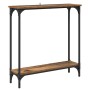 Mesa Consola con estante Madera envejecida 75 x 22,5 x 75 cm en Mesas auxiliares | Comprar online en Foru.es