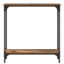 Mesa Consola con estante Madera envejecida 75 x 22,5 x 75 cm en Mesas auxiliares | Comprar online en Foru.es