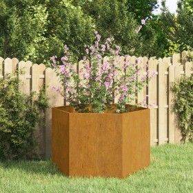 Jardinera de acero corten oxidado 60x60x45 cm de vidaXL, Maceteros y jardineras - Ref: Foro24-823675, Precio: 62,70 €, Descue...