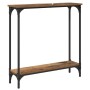 Mesa Consola con estante Madera envejecida 75 x 22,5 x 75 cm en Mesas auxiliares | Comprar online en Foru.es