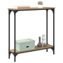 Mesa Consola con estante Roble artesanal 75 x 22,5 x 75 cm en Mesas auxiliares | Comprar online en Foru.es
