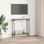 Mesa Consola con estante Roble artesanal 75 x 22,5 x 75 cm en Mesas auxiliares | Comprar online en Foru.es