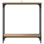 Mesa Consola con estante Roble artesanal 75 x 22,5 x 75 cm en Mesas auxiliares | Comprar online en Foru.es