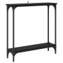 Mesa Consola Roble Negro 75 x 22,5 x 75 cm Madera de ingeniería en Mesas auxiliares | Comprar online en Foru.es