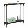 Mesa Consola Roble Negro 75 x 22,5 x 75 cm Madera de ingeniería en Mesas auxiliares | Comprar online en Foru.es