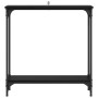 Mesa Consola Roble Negro 75 x 22,5 x 75 cm Madera de ingeniería en Mesas auxiliares | Comprar online en Foru.es