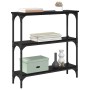 Mesa Consola Roble Negro 75 x 22,5 x 75 cm Madera de ingeniería en Mesas auxiliares | Comprar online en Foru.es