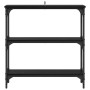 Mesa Consola Roble Negro 75 x 22,5 x 75 cm Madera de ingeniería en Mesas auxiliares | Comprar online en Foru.es