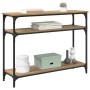 Mesa Consola con estante Roble artesanal 100 x 29 x 75 cm en Mesas auxiliares | Comprar online en Foru.es