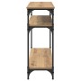 Mesa Consola con estante Roble artesanal 100 x 29 x 75 cm en Mesas auxiliares | Comprar online en Foru.es