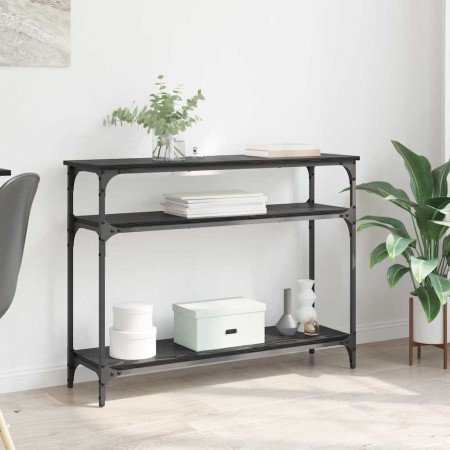 Mesa Consola Roble Negro 100 x 29 x 75 cm Madera de ingeniería en Mesas auxiliares | Comprar online en Foru.es